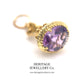 Antique Figural Amethyst Fob Seal Pendant