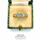 Aquamarine and Diamond 7-stone Ring