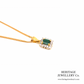 Emerald and Diamond Pendant Necklace (18ct gold)