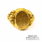 Art Nouveau Gold Signet Ring