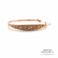 Vintage Gold Floral Bangle (c. 1938; 9ct gold)