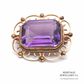 Vintage Gold and Amethyst Brooch (9ct Gold)
