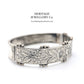 Antique Victorian Silver Bangle Bracelet (c. 1880) by Robert James Dick