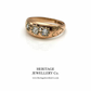 Edwardian 3-Stone Diamond Gypsy Ring (c.1906)