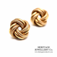 Vintage Gold Knot Earrings