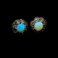 Art Deco Opal & Diamond Earrings