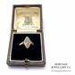 Antique Emerald and Diamond Marquise Ring