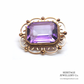 Vintage Gold and Amethyst Brooch (9ct Gold)
