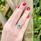 Emerald & Diamond Cluster Ring