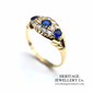 Antique Sapphire and Diamond Ring