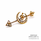 Antique Pearl and Gold Crescent Brooch (15ct; c.1880)