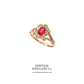 Antique Tourmaline and Seed Pearl Ring (c. 1919)