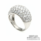 Fine Pavé Diamond Bombe Ring