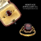 Early Victorian Garnet Ring (22ct Gold; c.1863)