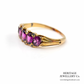 Antique Garnet and Diamond 5-Stone Ring (15ct; c.1860)