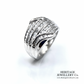Vintage 5-Row Diamond Ring