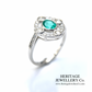 Emerald & Diamond Cluster Ring