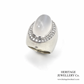 Vintage Moonstone & Diamond Statement Ring