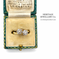 Antique Diamond Twin Daisy Cluster Ring