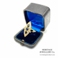 Sapphire and Diamond Navette Ring
