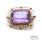 Vintage Gold and Amethyst Brooch (9ct Gold)