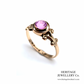 Antique Pink Sapphire Singe Stone Ring
