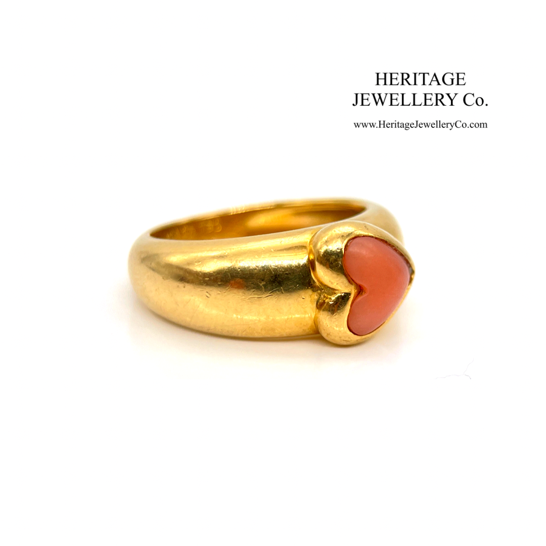Van Cleef & Arpels Coral Heart Ring