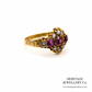 Victorian Garnet & Pearl Ring (15ct; c.1900)