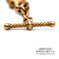 Antique Albertina with Fob and T-Bar