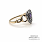 Victorian Diamond and Amethyst Heart Ring