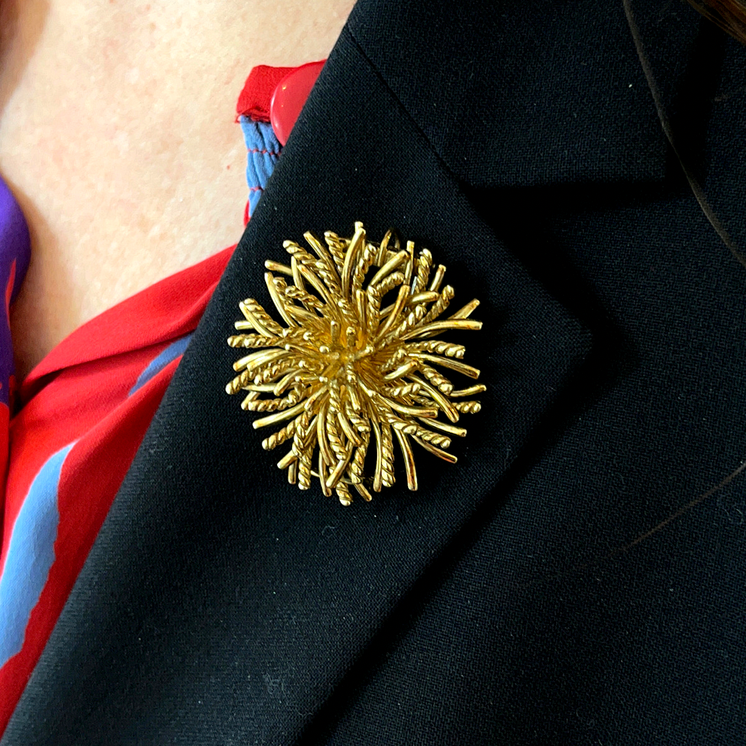 Vintage Tiffany Sea Anemone Brooch