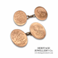 Antique Royal Fusilier Gold Cufflinks