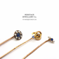 Antique Sapphire & Pearl Pin with Antique Box