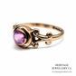 Antique Pink Sapphire Singe Stone Ring