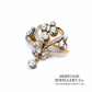 Belle Époque Diamond Brooch Pendant