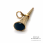 Victorian Gold & Bloodstone Fob Watch Key Pendant