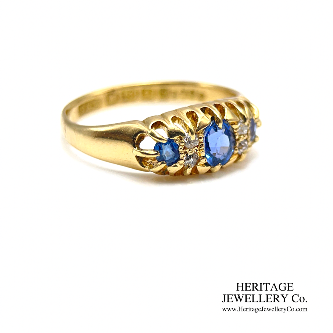 Edwardian Sapphire & Diamond Ring (c.1905)
