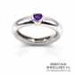 Tiffany & Co. Amethyst Heart Ring (18ct white gold)