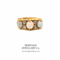 Edwardian Opal Ring with Diamond Accents (c.1906)