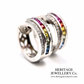 Sapphire and Diamond Earrings (14ct white gold)