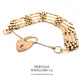 Antique Gold Gate Bracelet with Padlock (15.8g 9ct gold)