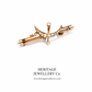 Victorian Diamond Crescent Brooch (c.1880-1900)