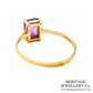 Vintage Amethyst Dress Ring (9ct Gold)