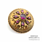 Victorian Garnet Memorial Locket Brooch