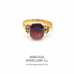 Early Victorian Garnet Ring (22ct Gold; c.1863)