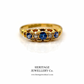 Victorian Sapphire and Diamond 5-stone Ring