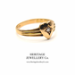Victorian Diamond Gypsy Heart Ring (c.1897)