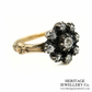 Georgian Old Cut Diamond Cluster Ring