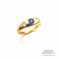 Victorian Sapphire and Diamond Gypsy Ring (c. 1898)