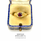 Antique Ruby Solitaire Gypsy Ring
